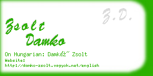 zsolt damko business card
